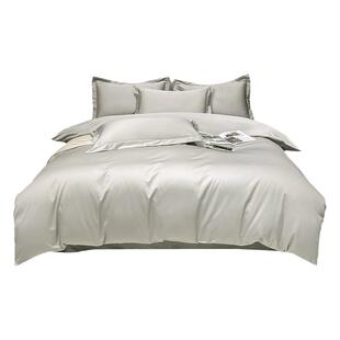 高端纯色系纯棉被套单件全棉203x229x230cm亲肤裸睡被罩274x248cm