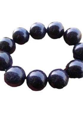 蓝砂石圆珠手链水晶手串