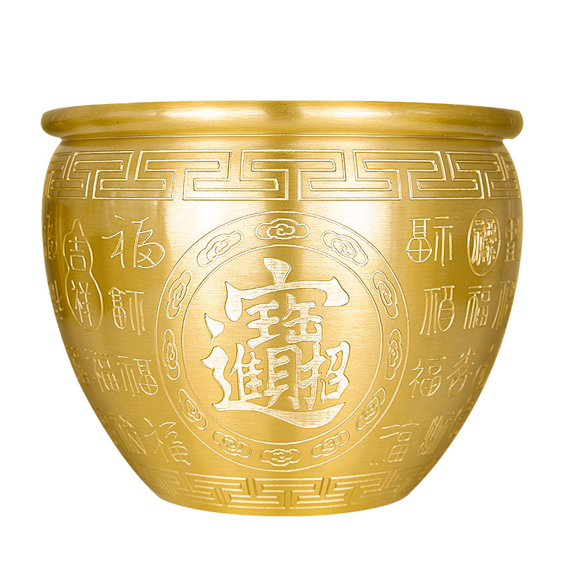 米缸铜制百福缸冰箱上聚宝盆