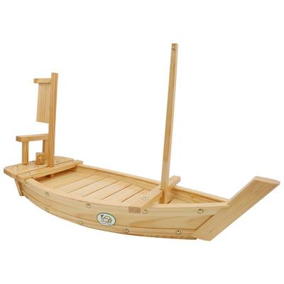 白松木制日韩凉菜干冰用品刺身船