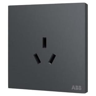 ABB盈致开关插座面板墙壁超薄暗装家用无框单双控五孔三孔16a插座