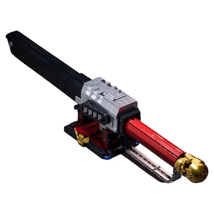 小角度JD028战锤40K电动链锯剑国产积木MOC手办拼装模型玩具男孩