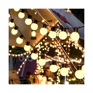 户外露营氛围灯彩灯灯串太阳能串灯天幕帐篷装饰防水夜市摆摊LED