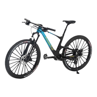 可动仿真金属前叉减震速降自行车玩具模型软尾山地车赛车迷你单车