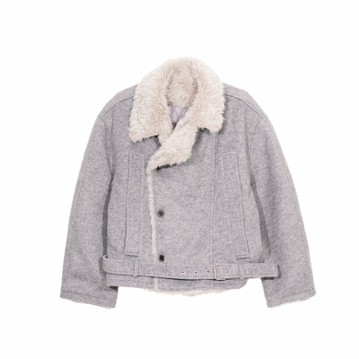 Holocene高级感双排扣毛呢夹克