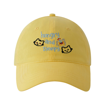 Himade韩系可爱小猫软顶棒球帽子