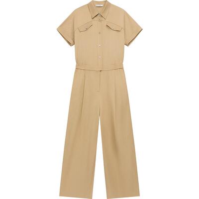 播美式休闲连体裤女夏季时尚复古连衣裤DDR2JD5750