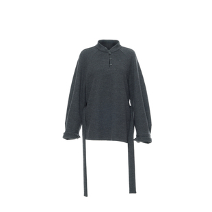 月泠泠「溟濛」2025年冬季新款羊毛新中式设计师款立领针织上衣女