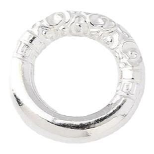 足银990纯银乾坤圈平安扣银环银圈手工diy编手链手串手编绳素银