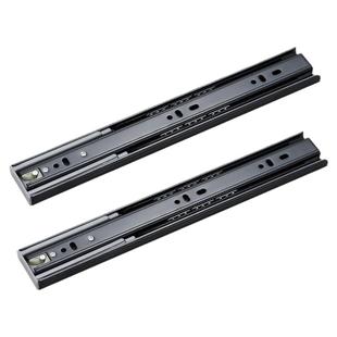 抽屉轨道滑轨反弹阻尼缓冲静音二三节轨不锈钢侧装键盘托滑道导轨