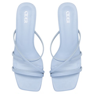 CIDER 2025夏季新品女装粗跟系带凉鞋 114615323