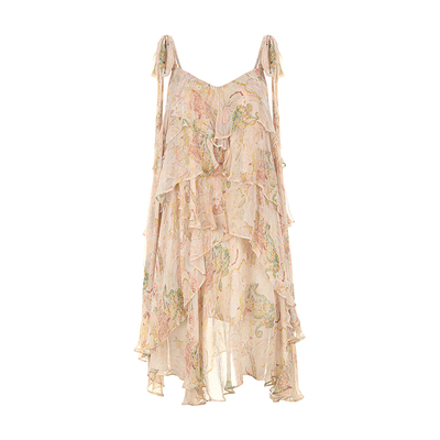 wanatry绿野仙踪印花连衣裙女