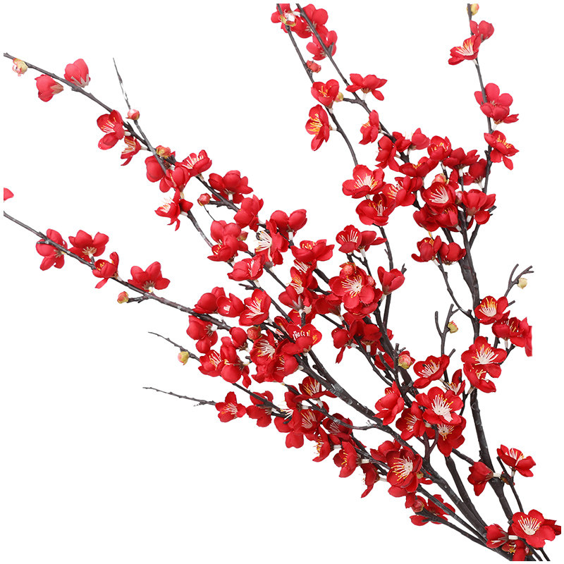 仿真梅花枝假花摆件装饰花艺腊梅