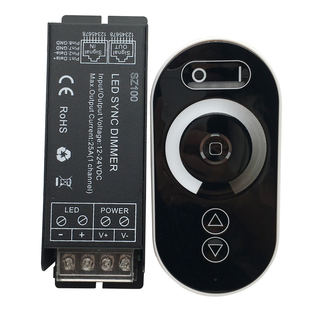 led无线触摸遥控单色调光器25a灯箱发光字开关明暗网口同步控制器