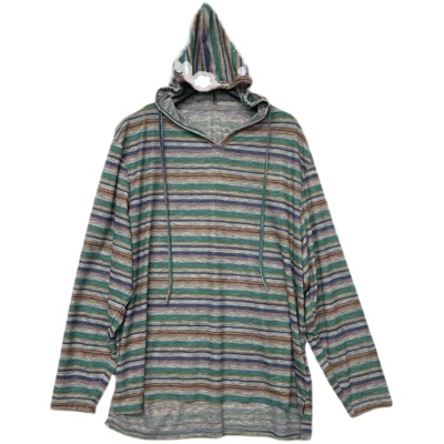 【嘟嘟粉丝专享】2023新款时尚百搭条纹帽衫Q23079