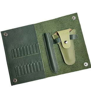 家和美学JHMX美甲工具真皮包死皮剪保护套耐磨防摔打磨头收纳包新