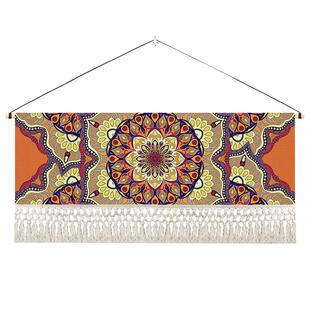 波西米亚民族风挂毯民宿客栈背景墙布艺挂画卧室床头装饰画玄关画