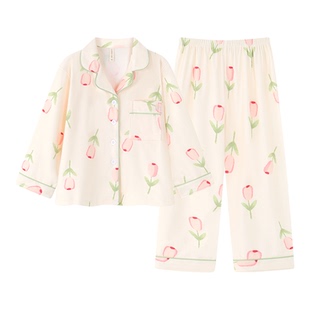 秋冬季儿童新款德绒加厚睡衣女童保暖家居服女孩学生清新开衫套装