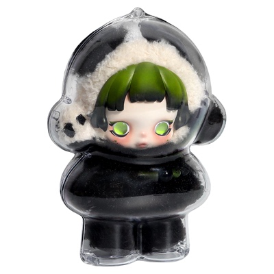 SP熊怠怠保护壳SKULLPANDA适用于泡泡玛特毛绒挂件保护罩防尘收纳