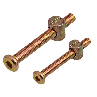 M6家具五金螺丝婴儿童床配件螺丝横孔螺母书柜斜平头螺丝M8螺母