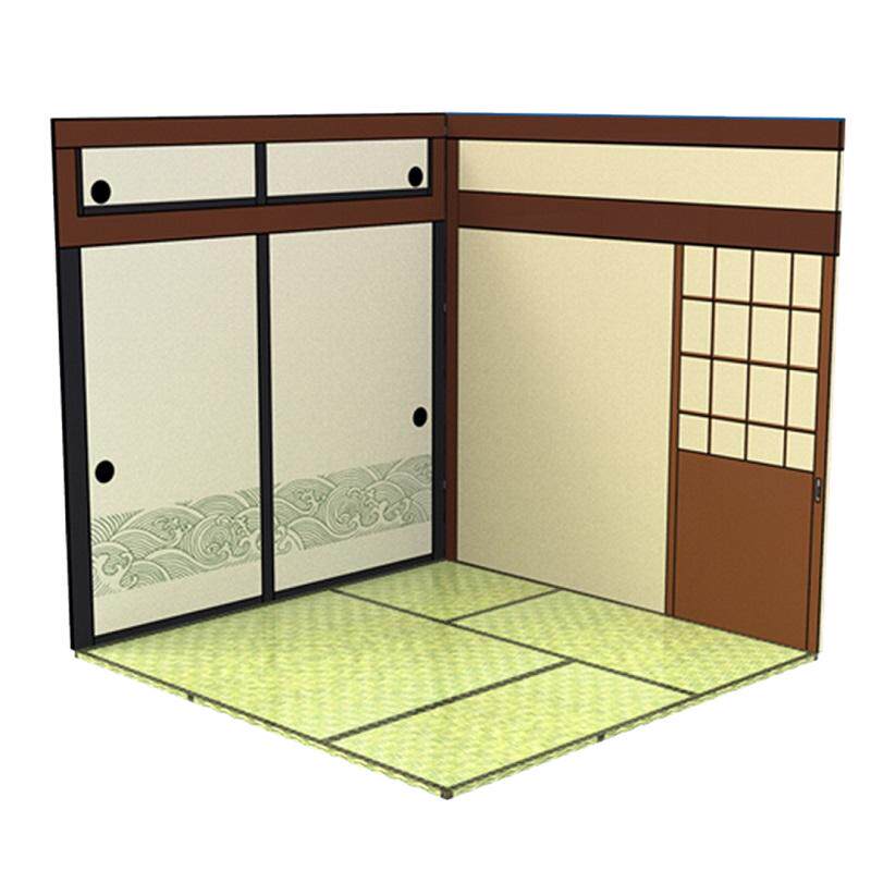 1/12手办背景板展示盒gsc粘土人ob11figma和室dollhouse场景拍照