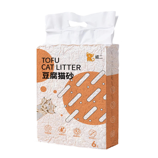 豆腐猫砂除臭无尘吸水结团原味绿茶蜜桃猫砂天然活性炭非膨润土6L