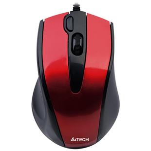 双飞燕N-500F有线鼠标游戏办公笔记本台式USB电脑家用无声静音