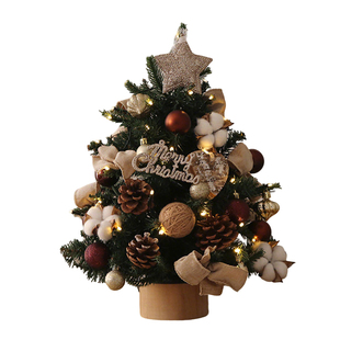 圣诞树家用圣诞节装饰品客厅桌面ins风布置diy小型摆件2025新款