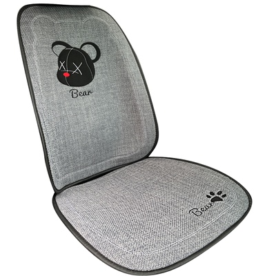 君悦祥棉麻吸汗坐垫四季通用防滑