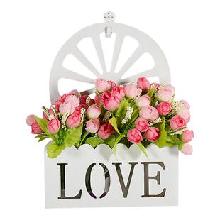 创意壁挂花篮客厅挂件墙上装饰品高档房间卧室门上挂饰墙面花器