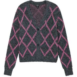 【含绵羊毛】Juicy Couture橘滋外套女肌理毛织针织开衫