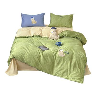 床单款4件全棉贡缎卡通