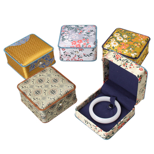 中国风刺绣布艺吊坠挂件珠宝饰品刺绣清明上河图手镯手链首饰锦盒