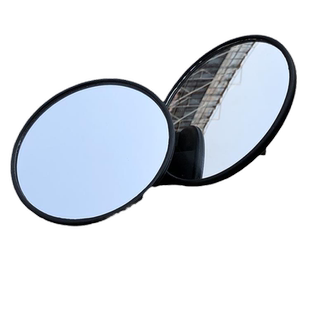 摩托车后视镜 CG125倒后镜JH70圆形后视镜头单镜子一个装单镜头