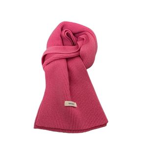 显白韩国粉色高品质100%羊毛围巾女2025新款冬保暖韩系氛围感围脖