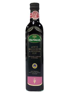 奥尼摩德纳巴萨米可醋500ML酿造食醋意大利进口调味品瓶Olitalia