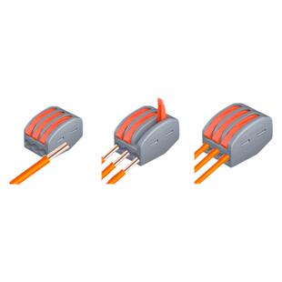 灯具多功能电线连接器快速接线端子导线分线器拔插并线器三进三出