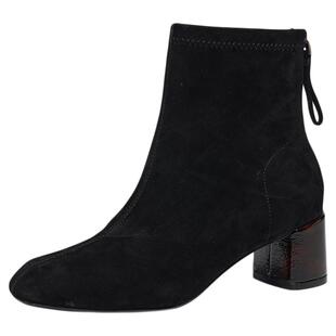 星期六高跟时装靴女2025冬款时尚切尔西粗方根配裙子SSD4116569