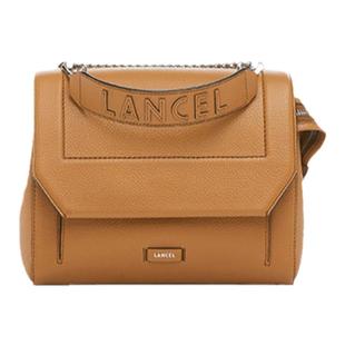 LANCEL/兰姿 Ninon中号链条包 粒面牛皮小方包轻奢女包高级感小众