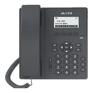 亿家通IP电话机座机IP301 办公SIP网络电话无线IPPBX专用话机WIFI