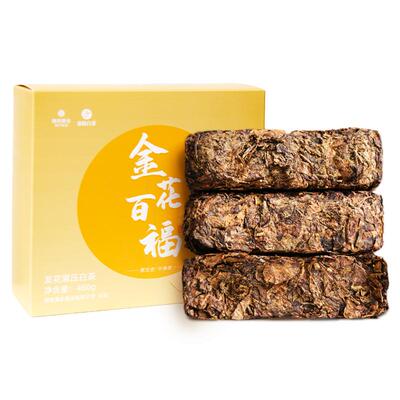 湘丰桑植白茶金花白茶茯砖460g