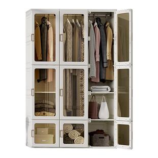 蚂蚁盒子简易衣柜简约现代一体式整装柜子经济型家用卧室大衣橱