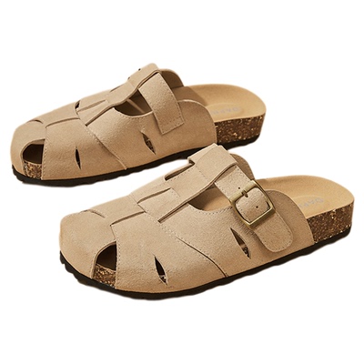 daphne复古百搭设计感包头拖鞋