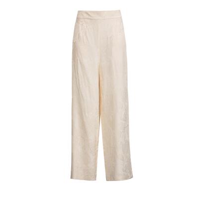 中腰简约墨蒂珂长款提花休闲裤