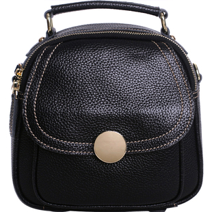 藏皮客2025新款复古风双肩包女真皮头层牛皮迷你小型背包斜挎两用