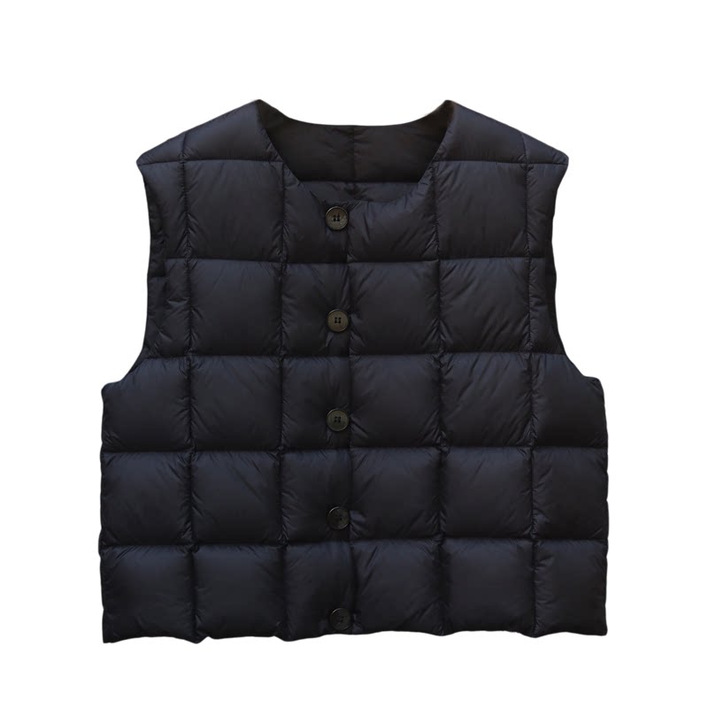 90白鸭绒羽绒服马甲短款秋冬马甲