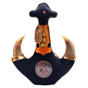 西藏新款扎西德勒角酒52度高度白青稞酒清香型粮食酒纯酿黑毛皮囊