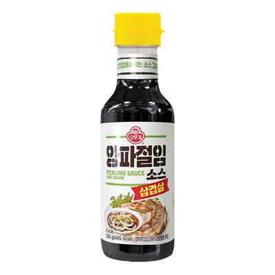 韩国进口不倒翁腌洋葱汁酸甜烤肉蘸汁拌葱汁韩式烤肉汁调味蘸酱料