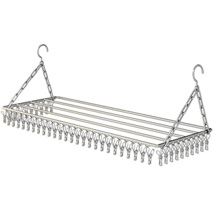 阳台晾衣神器防盗窗护栏晾衣架窗户晾晒杆窗台室外挂钩折叠晒鞋架