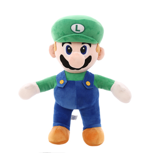大号超级玛丽公仔马里奥兄弟毛绒玩具抱枕儿童玩偶布娃娃生日礼物